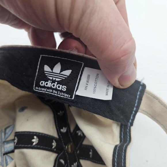 Adidas Originals Hat Cap Strap Back Light Blue Trefoil Logo Cotton Dad Hat Mens - Picture 8 of 9